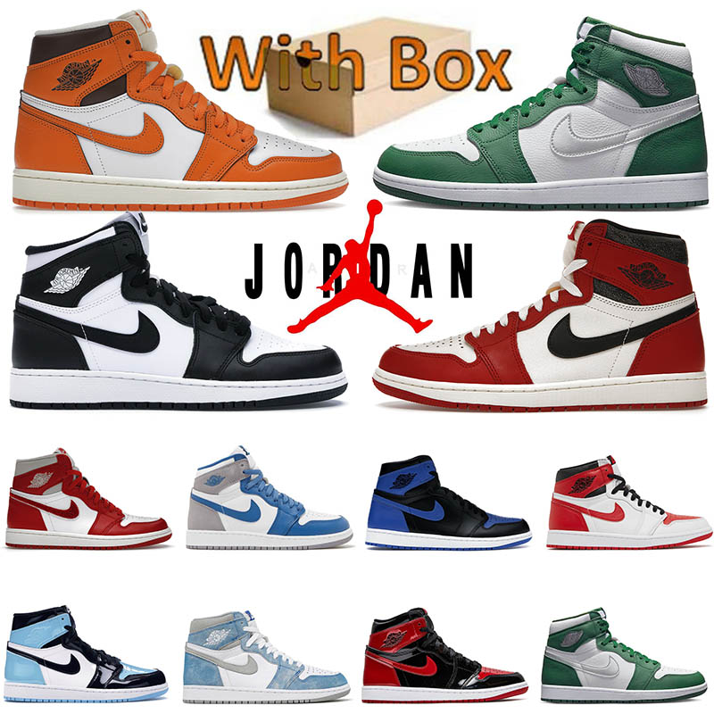 Nike Air Jordan Retro 1 1s Basketball Shoes Mens Womens High Stage Haze True Blue Gorge Green Lost and Found Travis Scott Starfish Smoke Grey Sneake