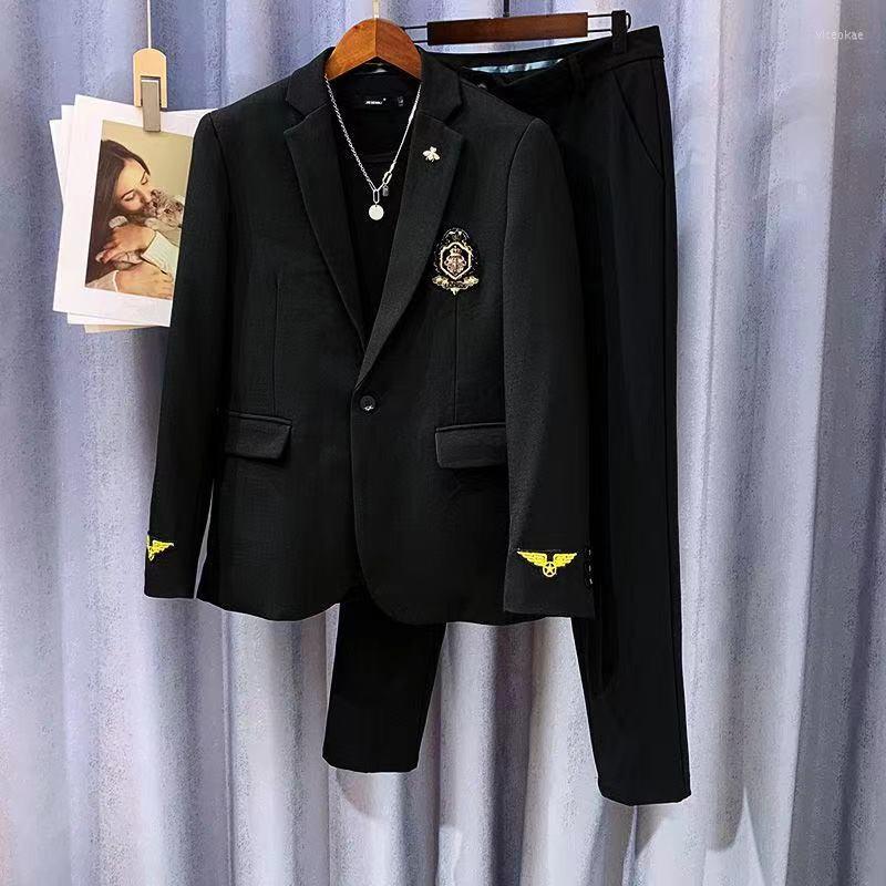 

Men' Tracksuits A1163 Fashion Men' Sets 2022 Runway Luxury European Design Party Style Clothing, Picture shown