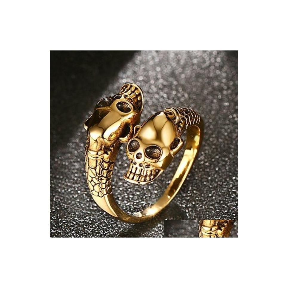 

Band Rings Fashion Jewelry Mens Stainless Skl Ring Steel Open Casting Rings Men Drop Delivery Dhwd6