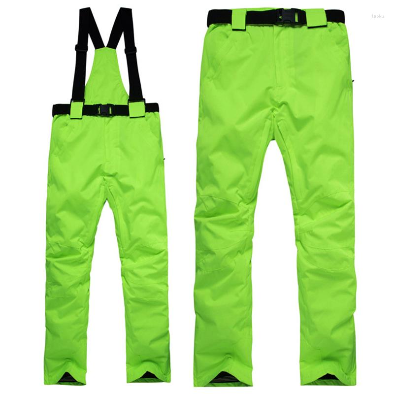 

Skiing Pants 2022 Sport Man Women Snow Winter Outdoor Men Trousers Waterproof Female Ski Overalls Suspender Hiking Clothes, Picture shown