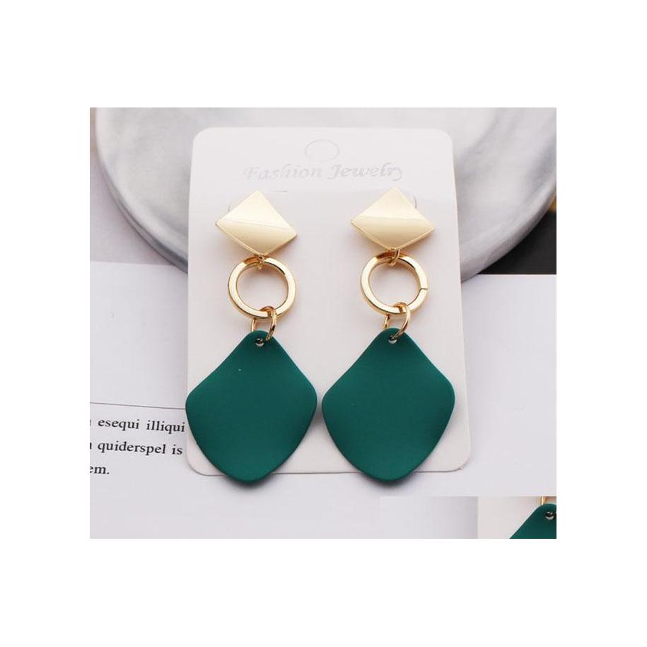 

Dangle Chandelier Fashion Jewelry Morandi Geometric Metal Paint Earrings Lady Elegant Drop Delivery Dhd97