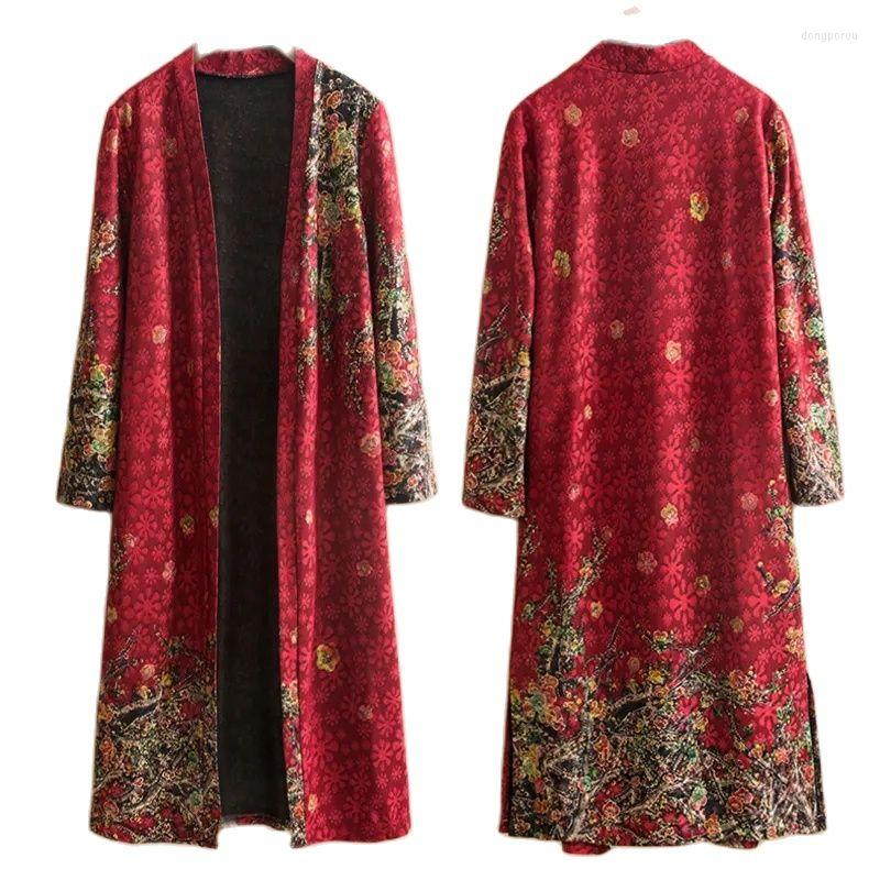 

Women's Trench Coats Fashion Women's Coat 2022 Spring Loose Over The Knee Windbreaker Autumn Printed Shawl Cardigan Outerwear 5XL, Green