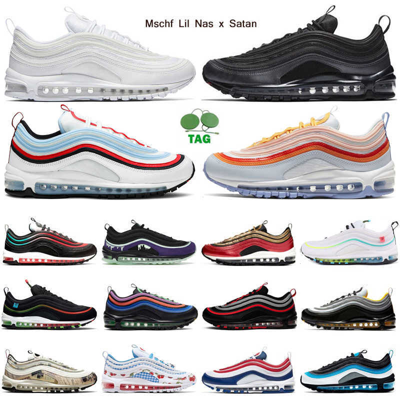 

hotsale men women running shoes mens trainers Mschf Lil Nas x Satan Jesus Halloween Reflective Bred South Beach outdoor sports sneakers, Nd space purple