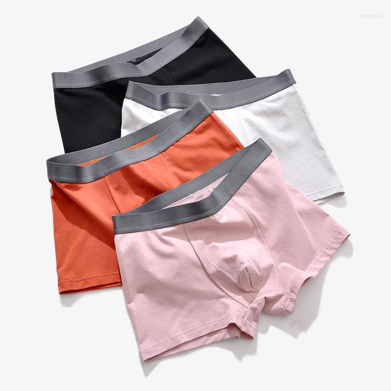

Underpants Large Size Men Sexy Underwear Breathable U Bulge Pouch Boxer Shorts Homme Seamless Comfortable Men's Panties Cuecas, A black