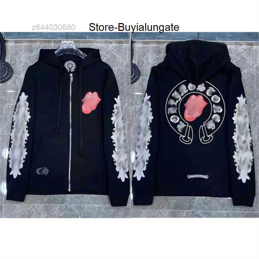 

Men' Hoodies Sweatshirts Loose Mens Classic Hoodie Ch Brand Designer Horseshoe Sanskrit Print Luxury Zipper Jacket Fashion Pullover Hooded Tops Coatlv43lv43lv43, 22
