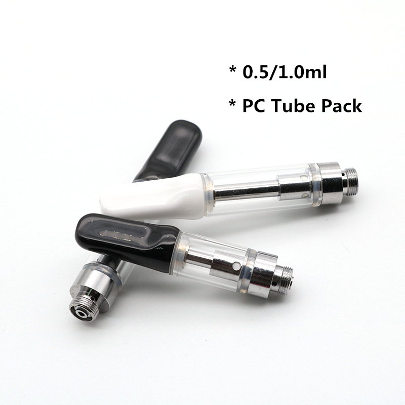 

TH205 TH210 Cell Vape Carts Pyrex Glass Ceramic Coil & Tip Thick Oil Vape Cartridge Atomizer for 510 Thread Preheating Battery Mod Vaporizer Pen Kit 0.5/1.0ml