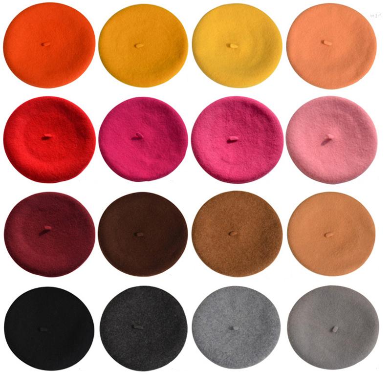 

Berets WeMe T161 Fashion Winter Wool Beret Painter Hat Art Cap, C14