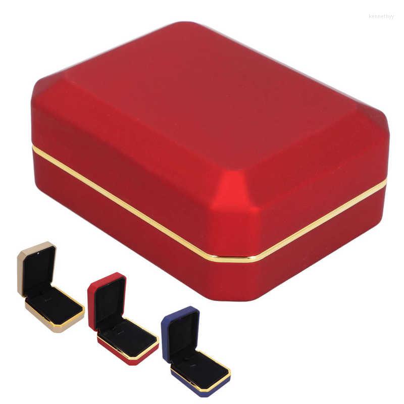 

Jewelry Pouches Rings Storage Box Better Protect Light Display Case For Anniversary Pendant