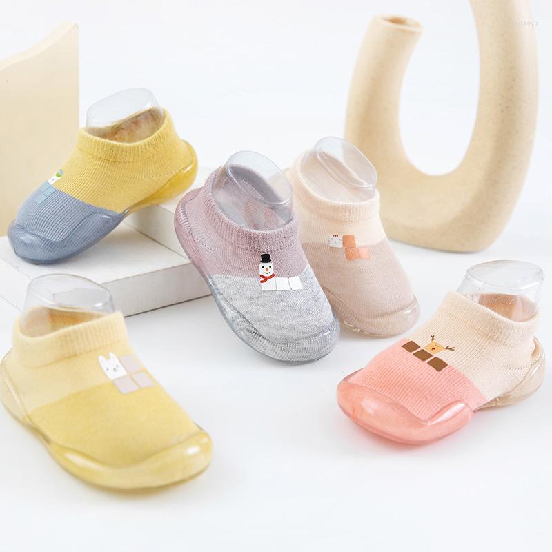 

First Walkers Baby Toddler Shoes With Soft Sole Non-slip Indoor Floor Sock Cartoon Outdoor, C1
