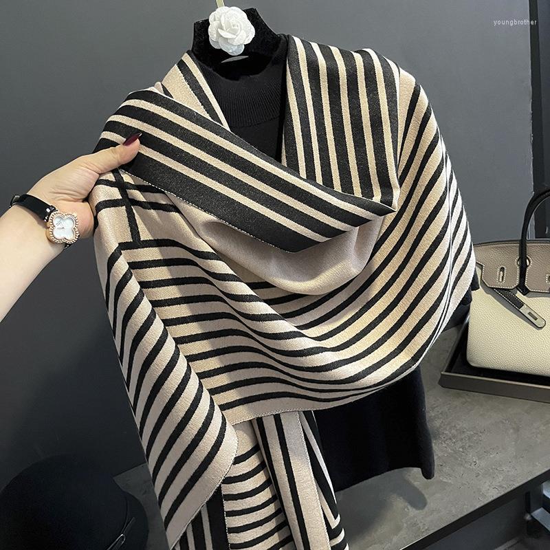 

Scarves Cashmere Printed Scarf For Women Winter Warm Thickened Student Bib Windproof Cape