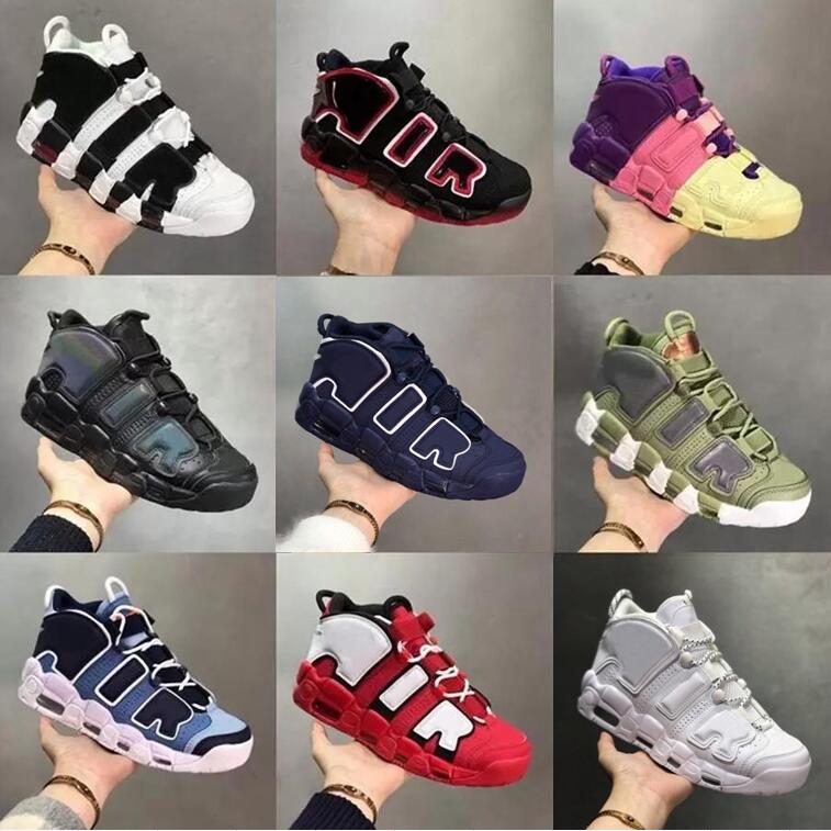 

Basketball Shoes Mens More Uptempos 96 Air Total Max Scottie Pippen White Varsity Red Green Multi-Color Black Bulls University Blue UNC UK Women Trainers Sneakers 45