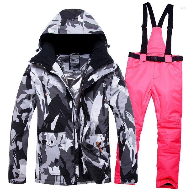 

Skiing Jackets Mountain Snowbording Man Clothing Sets Sport Men Ski Suit Outdoor Winter Women Snowsuit Waterproof Jacket Pants Female, Picture shown