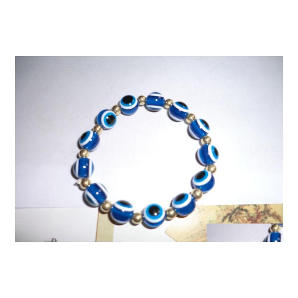 

Beaded Fashion Jewelry Evil Eye Beads Bracelet Men Women Beaded Bracelets Drop Delivery Dhxby