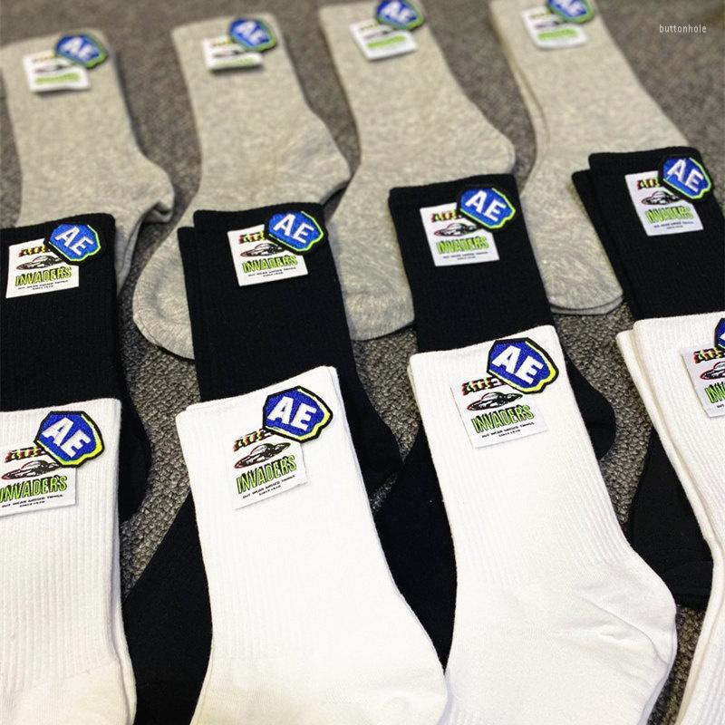 

Women Socks Cotton Harajuku Letter Printed Label Embroidery South Korea Breathable Sports Street Trend Women's Tube, 26