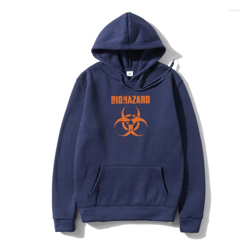 

Men's Hoodies Biohazard 'Logo' Outerwear Cotton Hoody Custom Special Print, Orange
