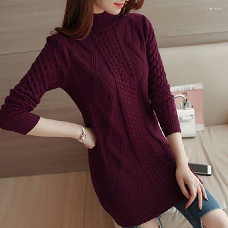 

Women' Blouses Autumn And Winter Mid-Length Half Turtleneck Women' Pure Color Warm Keeping Slim Fit Slimming Knitted Bottoming Shirt, Khaki