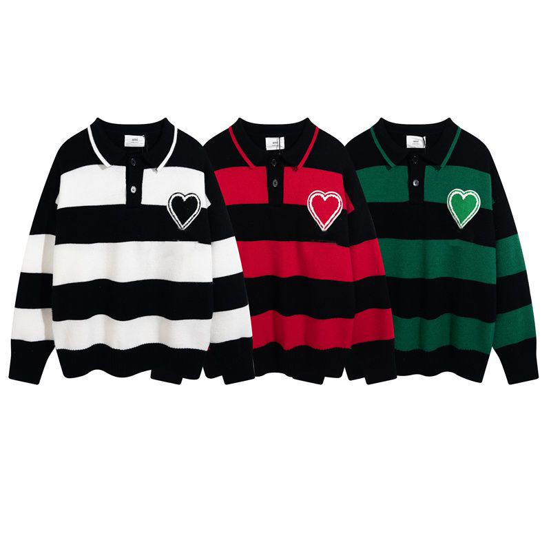 

Designer sweater man for woman knit high collar Love A womens fashion letter stripe long sleeve clothes Top 20ss