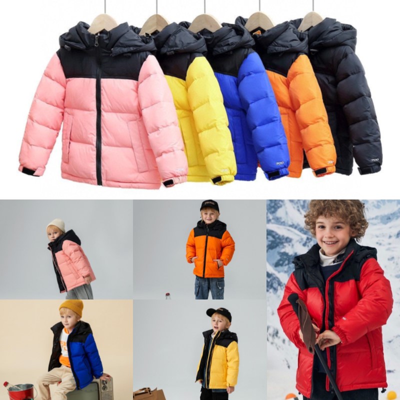 

Kids Coat hildren NF Down designer 2022 winter Jacket boys girls youth outdoor Warm Parka Black Puffer Jackets Letter Print Clothing Outwear Windbreaker