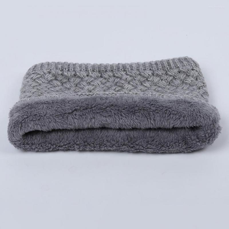 

Scarves Neck Warmer Chic Brushed Knitted Skiing Couple Scarf For Outdoor Women Men Winter