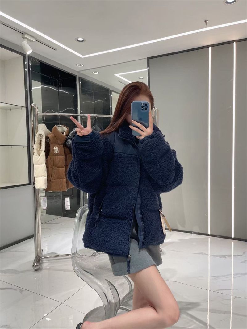 

Women's Jackets Winter Fleece Jacket Women Faux Shearling Outerwear Coats Female Suede Fur Coat Men Warm Thickened Lamb Puffer-NF2, Logo