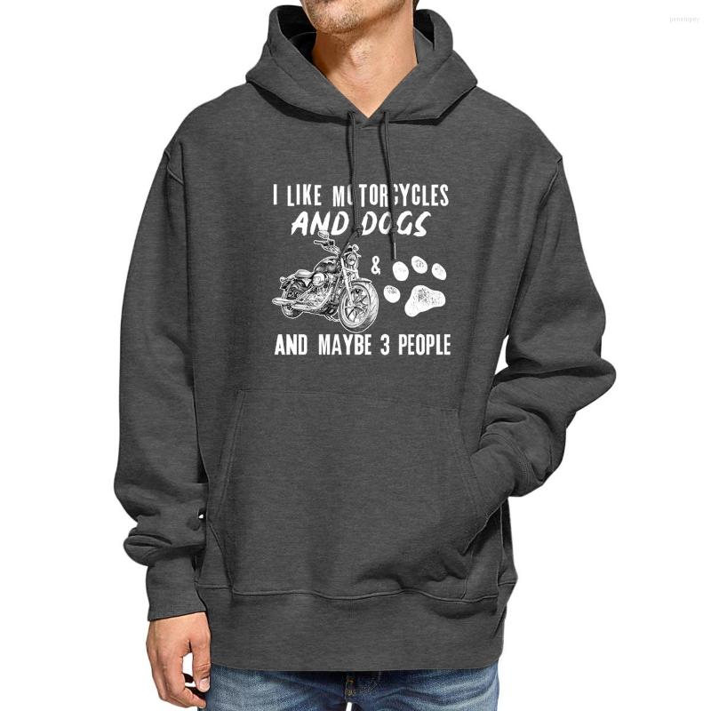 

Men's Hoodies I Like Motorcycles And Dogs Maybe 3 People Funny Sweatshirt Hip Hop Casual Skateboard Hoodie, Black