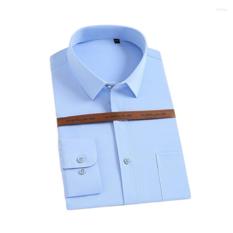 

Men's Casual Shirts 2022 No Pockets Thin Solid Color Business Formal Soft Cozy Short-sleeved Shirt Men Slim Fit Non-iron Work, D05