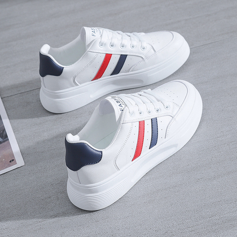 

2022 summer ins leather Korean small white shoes for women's new casual shoes for female students