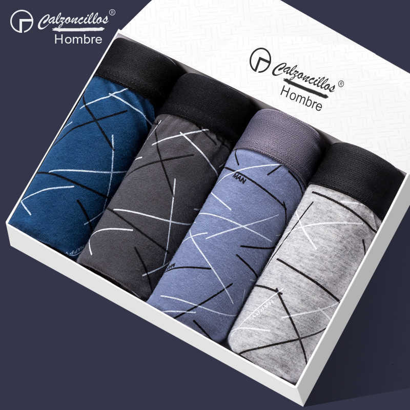 

Men's Underwear Sexy Cotton Boxer Soft Set Large Shorts Gift Lacost Homme, Beige