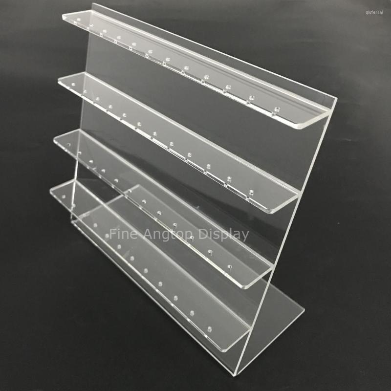 

Jewelry Pouches Acrylic 48 Holes Earring Slanted L Display Holder Retail Promotion