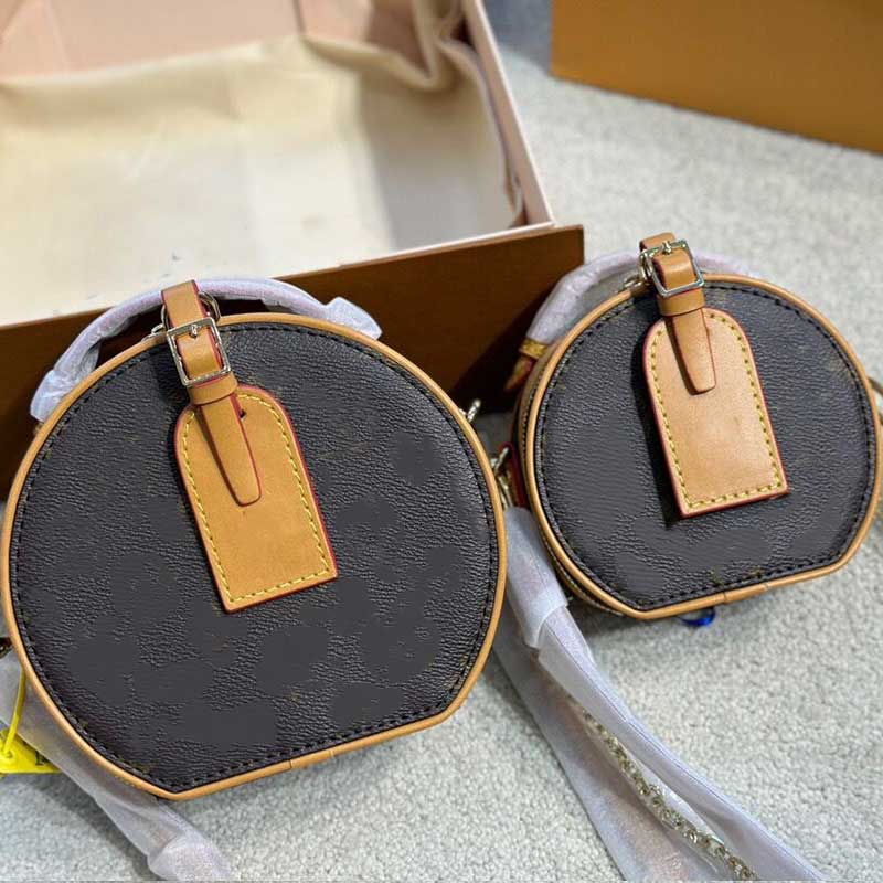 

Fashion Designer bag women Petite Chapeau Boite handbags shoulder bags leather luxury lady classic flower crossbody printed Love, 4 classic flower 17cm