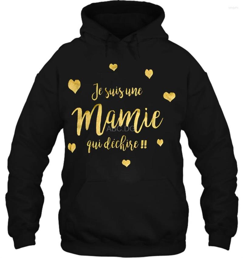 

Men' Hoodies Men Hoodie Women Sweater Je Suis Une Mamie Qui Dechire, Men-black