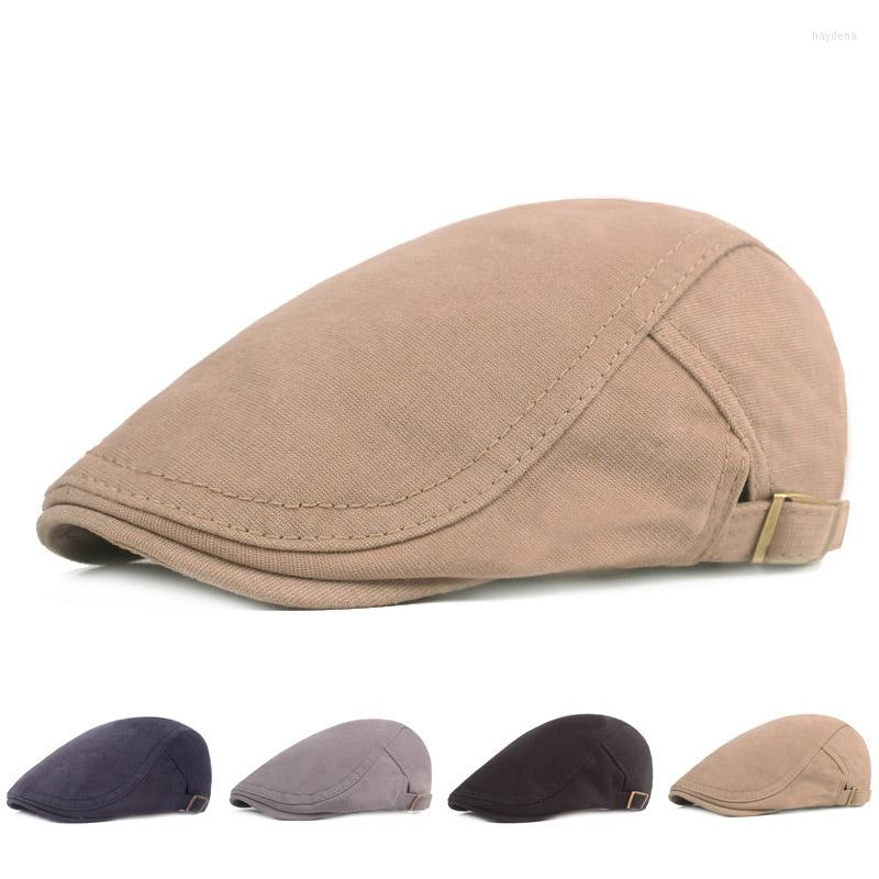 

Berets 2022 Arrivel Sboy Cowboy Solid Cotton Hat Painter Beret For Women Men Casual Unisex Caps, Black