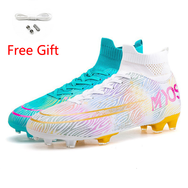 

Safety Shoes Professional High-Top Soccer for Men Anti-Slip FG/TF Grass Training Football Boots Kids Outdoor Sports Sneakers 221203, Mash up 21
