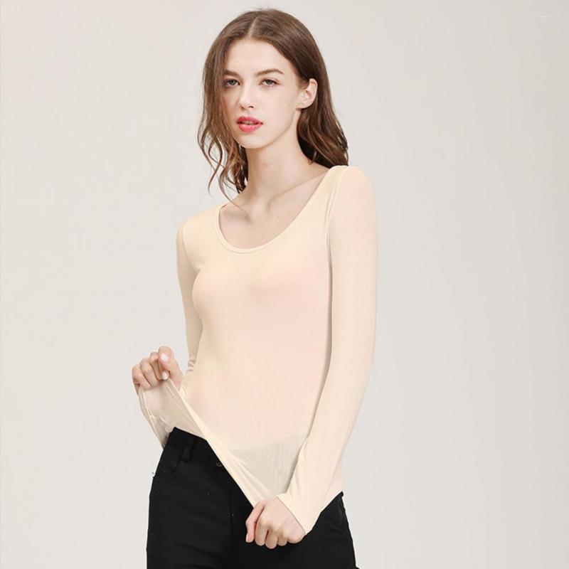 

Women' Blouses Spring Blouse Solid Color Comfortable Warm Friendly To Skin Base Top Women T-shirt For Home, Black