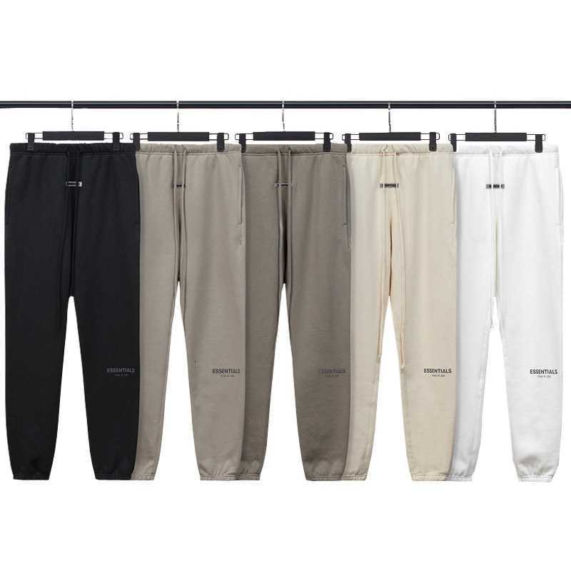 

Casual sports pants Correct fog double line essentials 20fw Bieber feel of God reflective pants, White