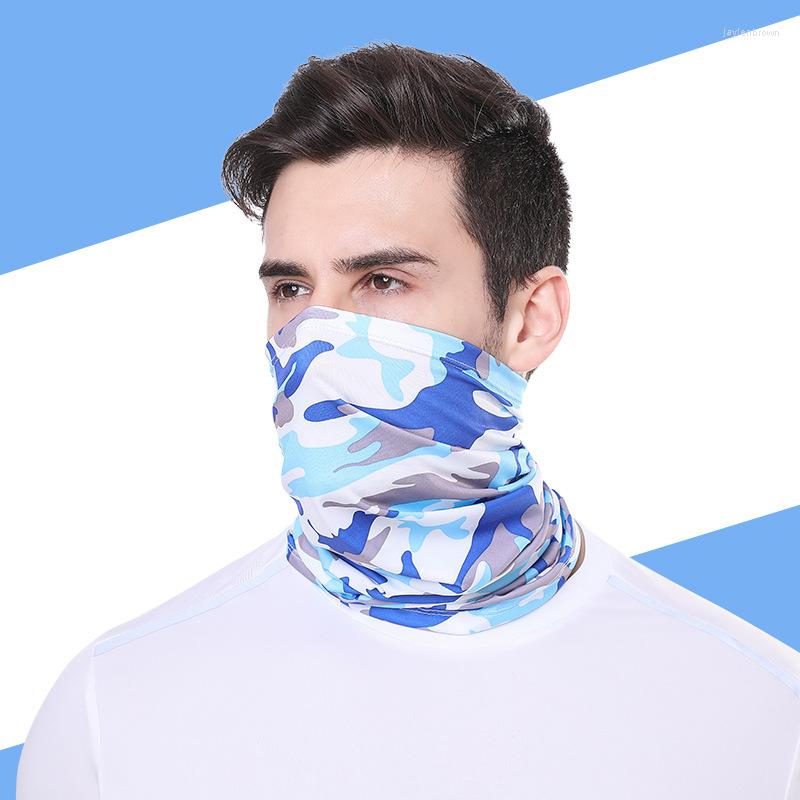 

Bandanas Summer Men Women Camouflage Bandana Half Face Mask Neck Gaiter Cover Scarf Cycling Hunting Fishing Cuello Balaclava X004