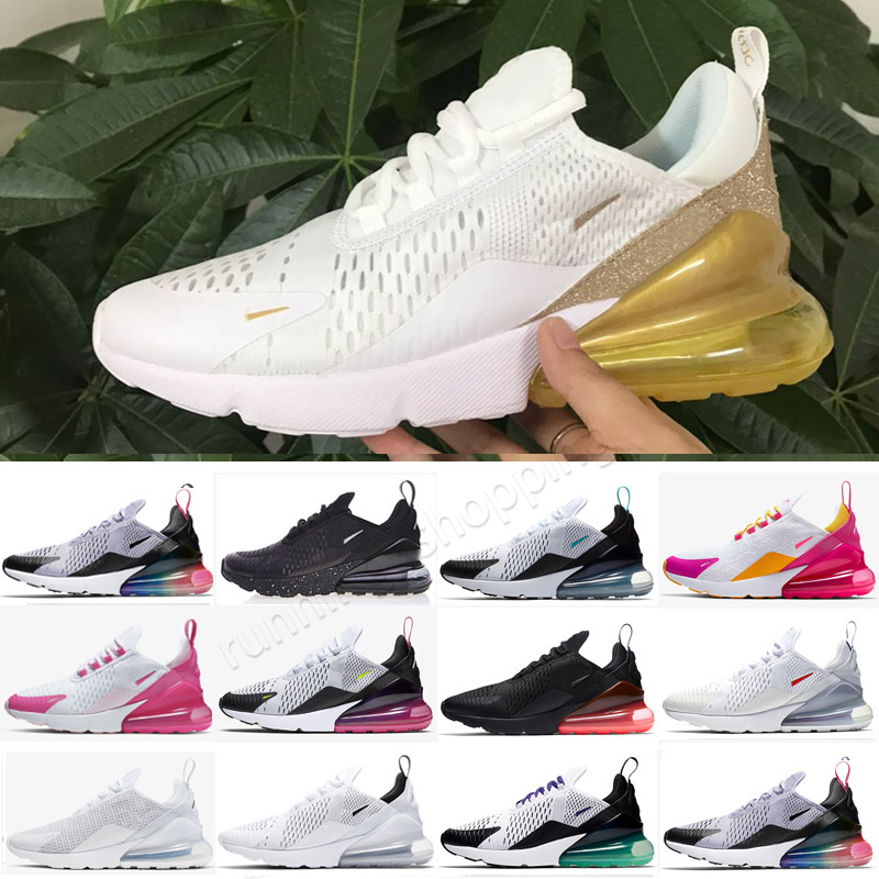 

Running Shoes Mens Trainers Sports Sneakers Triple White Black Rose Dusty Cactus Photo Blue University Gold Neon Green 270sS Men Woman Oreo Barely, Color 1