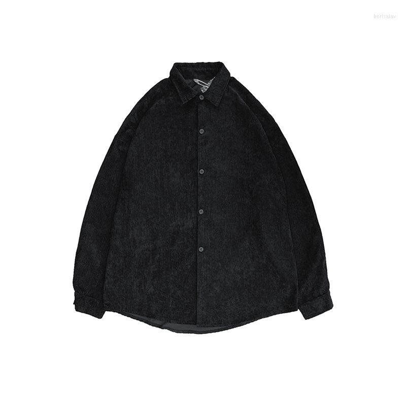 

Men's Casual Shirts Men Shirt Social Autumn Spring Solid Long Sleeve Slim Fit Male Top Office Button, Black