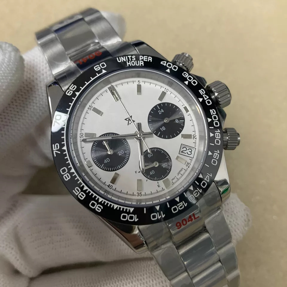 

Men's watch Fashion Multifunction timing function Swiss Quartz Stainless steel classic style business style tona series, Brown