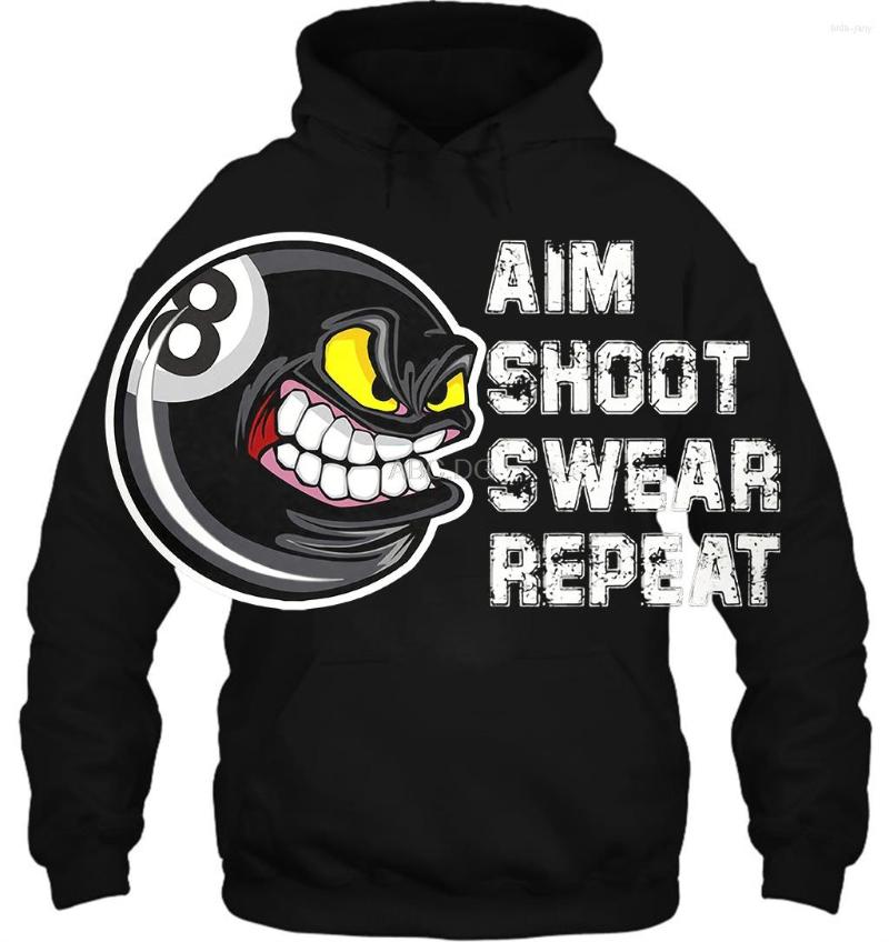 

Men' Hoodies Men Hoodie Women Sweater Billiards For 8 Ball Pool Player, Women-white