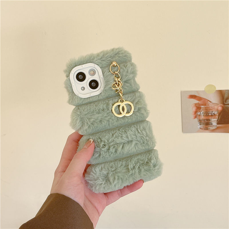 

Designers Phone Case Pendants For IPhone 14 Promax 13 Pro 12 11 Phonecase Cashmere Cover Fashion Fluffy IPhone Cases, White