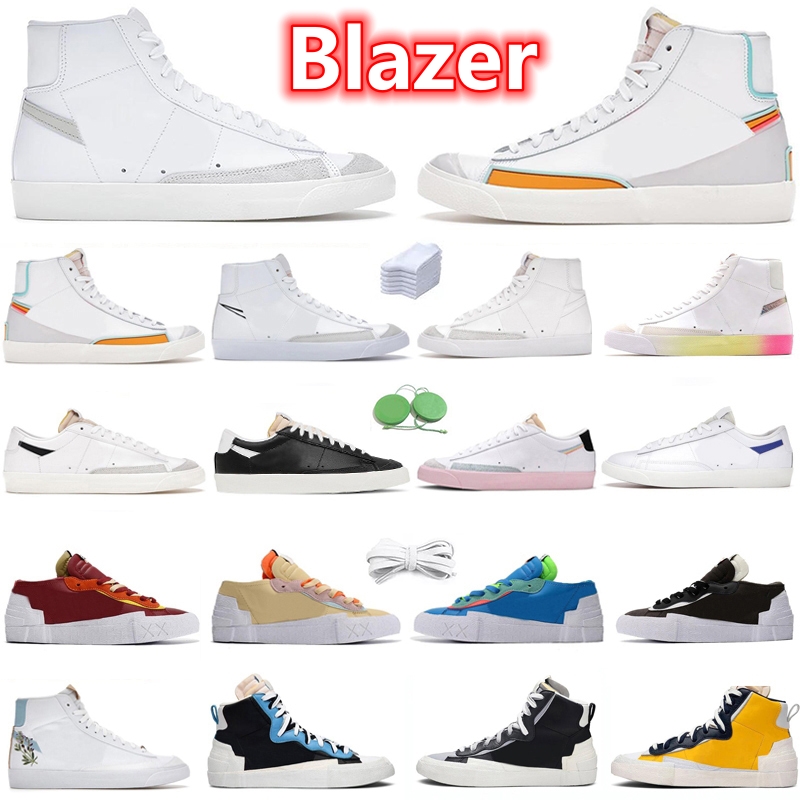 

Men Women Classic Shoe Blazer Mid 77 Low VintageRunning Shoes Skate Jumbo Orange Sail Black White Kumquat Cool Grey City Pride Chicago Mens Trainers Shoe Sneakers Top, Color#1