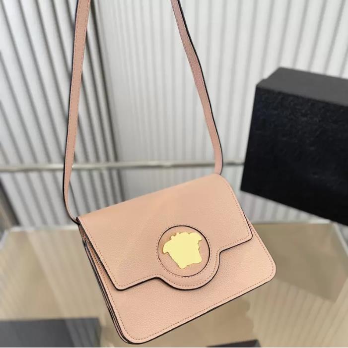 

Designers Bags Womens Shoulder Bag Luxurys Leather Handbag Letters Mens Wallet Purse Medusa Crossbody Mini Bag With Box, Grey