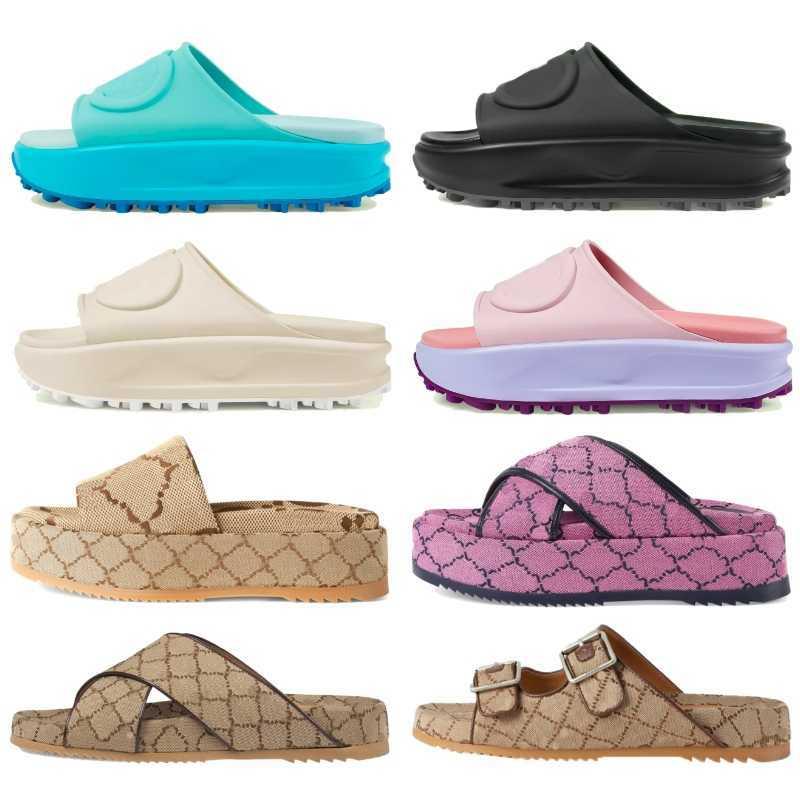 

Designer Slippers Women Interlocking Slide Sandal Sandals Platform Foam Rubber