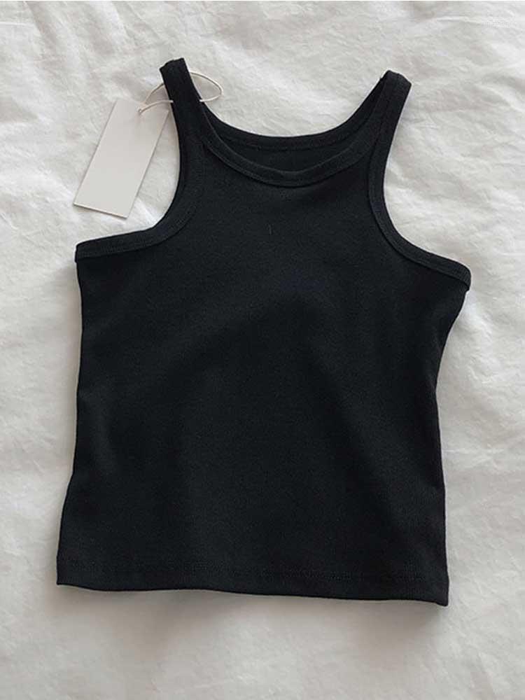 

Women' Tanks 2022 Women Tank Tops Sexy Cropped Top Female Summer Camisole Camis Black White Sport Clothes For