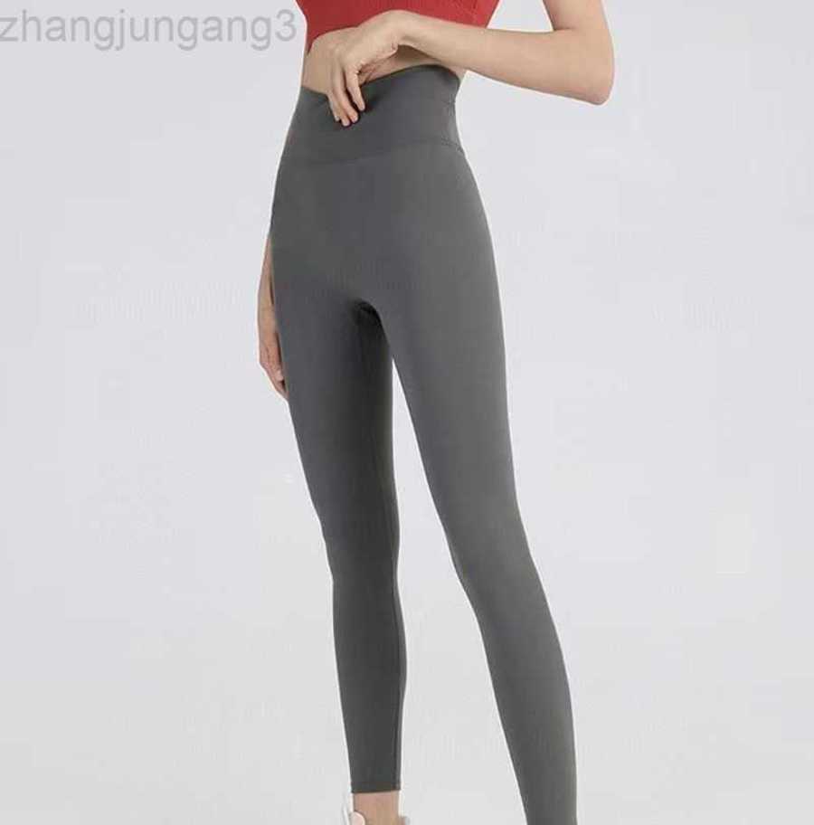 

Yoga Pants Leggings Women Fitness Exercise Mat Matte Nude Side Pocket Peach Hip Tights Sheer Joggers Sexy black and colors Lululemens 23GG, Pink-purple