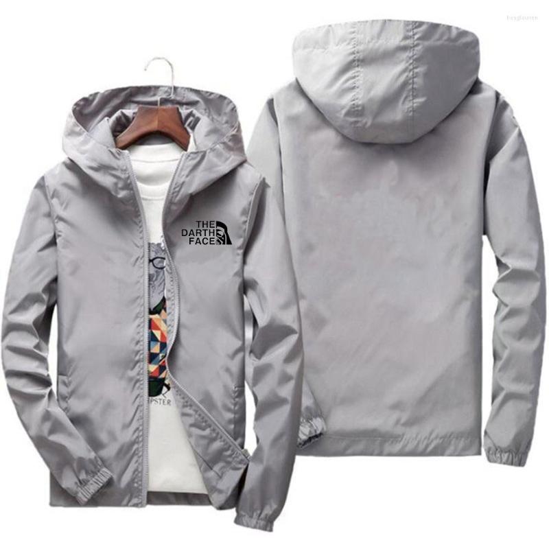 

Men's Jackets Spring And Autumn Men'S Thin Jacket Fashion Print Zipper Cardigan Long Sleeve Casual Hooded Pilot Windbreaker Breathable, Red