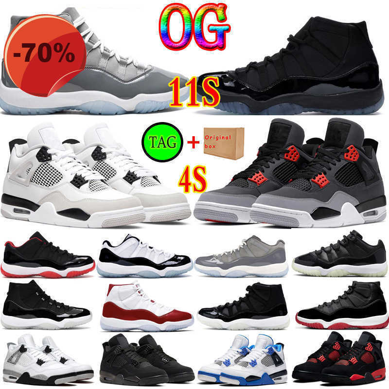 

LOW shoesSandals with box 4 11 jumpman 4s 11s basketball shoes designer jorden sneaker sport shoe jorda Military Black Cat Fire Red Thunder Sail cool, #22 infrared