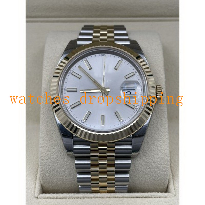

NF-Top Quality Men's Watch V5 Version 126334 Silver Dial 41mm Two Tone Jubilee Japenese Stable Movement Mechanical Automatic Best Gift Luminous Wristwatch