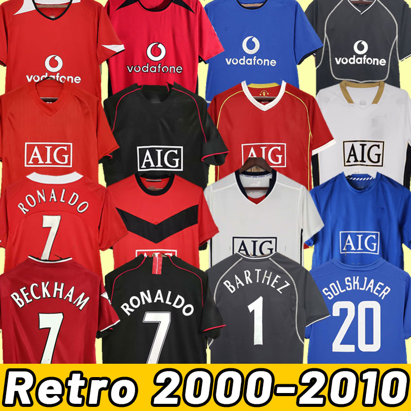 

Man Rooney Soccer Jerseys Retro Beckham Ronaldo GIGGS SCHOLES MANCheStERS UTD 00 01 02 03 04 05 06 07 08 09 10 2006 2007